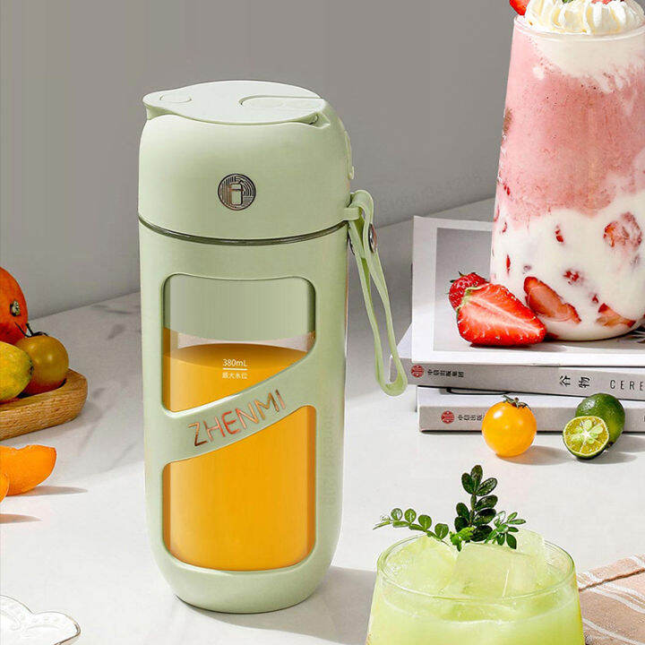 2023 ZHENMI Portable Vacuum Juicer Crushed Ice Mixer Electric Mini