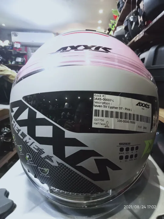 Half Face Helmet(AXXIS Dual Visor) Sv Cypher D7Pink 5960 L Lazada PH