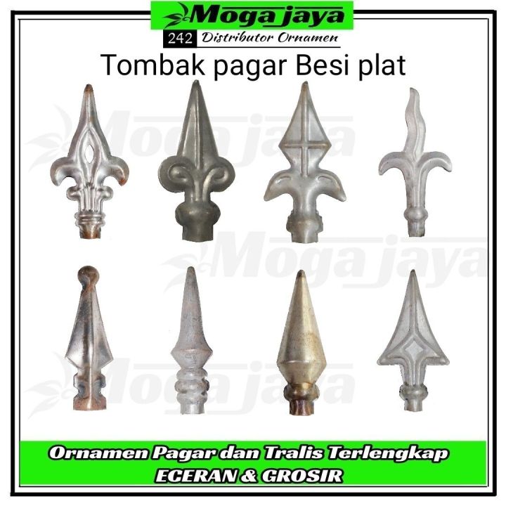 Tombak Pagar Besi Plat Ornamen Pagar Besi Tempa Plat Lazada Indonesia 2625