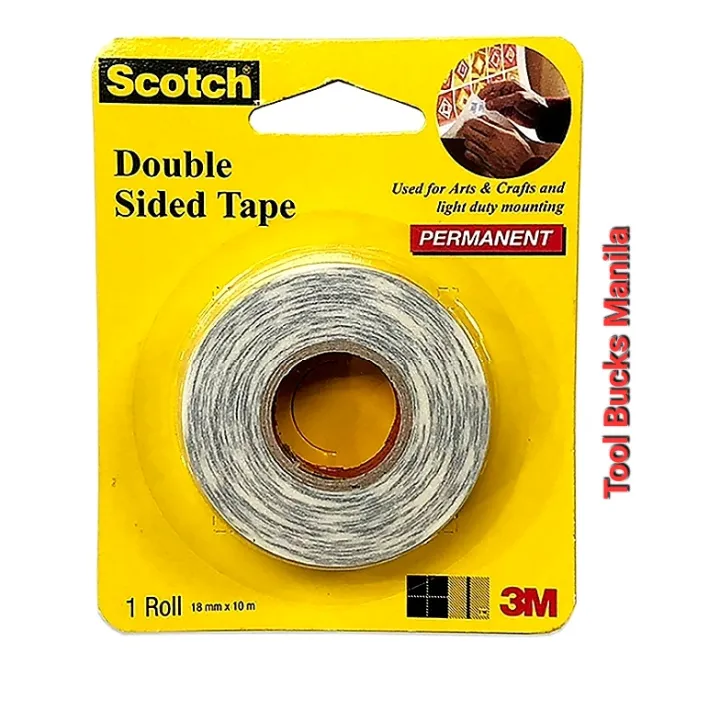 3M Scotch Double Sided Tape 9075, 18mmx10m MSDS1810 Lazada PH