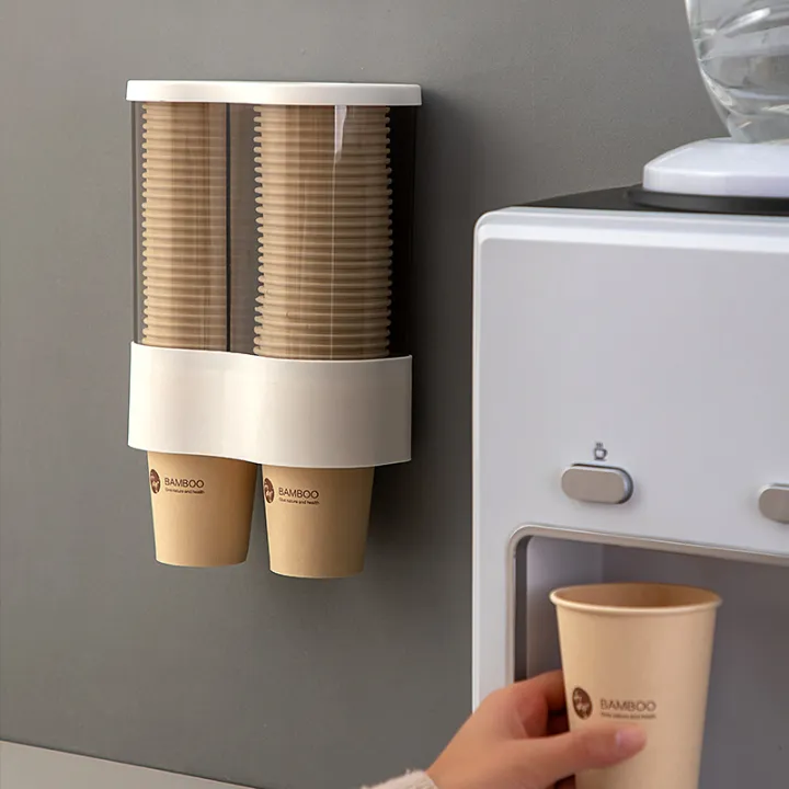 Disposable Automatic WallMounted Water Dispenser Cup Holder Lazada