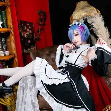 Re ZERO -Starting Life in Another World Rem Ram Fanart Christmas Cosplay  Costume