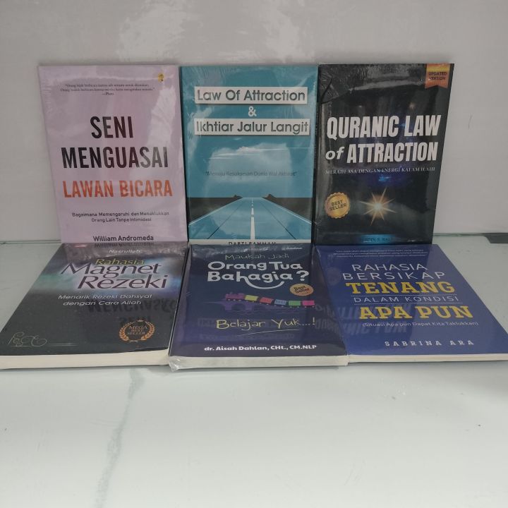 Paket 6 Buku Seni Menguasai Lawan Bicara Law Of Attraction Dan Ikhtiar Jalur Langit Lazada