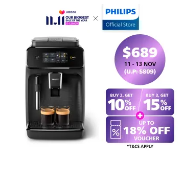 Philips 1200 Series Fully Automatic Espresso Machine with Milk Frother  Black EP1220/04 - Best Buy