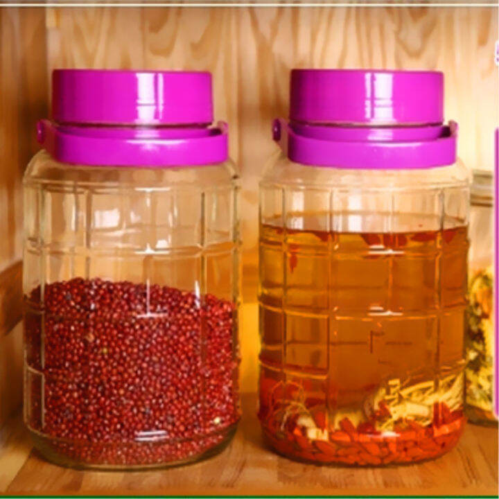 Large LeadFree Glass Wine Jar Sealed Jar Storage Jar Pickling Vat