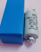 คาปาซิเตอร์ Motor Capacitor 6.3uf =5% 425-475V คาปาซิเตอร์แบบหัวน๊อตและขาเสียบ