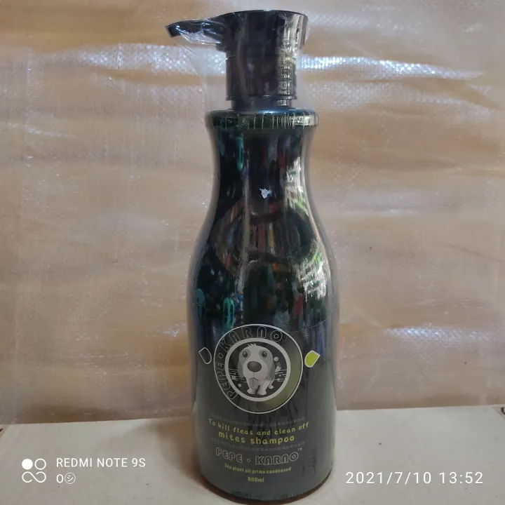 PEPE KARNO (900ml) dog shampoo..📌to kill fleas and clean off mites