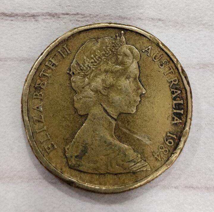 syiling 1 dollar ratu elizabeth tahun 1984 | Lazada