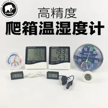 Terrarium Dial Thermometer Hygrometer Terrarium Temperature Humidity Sensor  Gauge for Chameleon Lizard Habitat