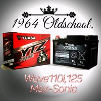 "YUASA" (YTZ5S) 12V/5Ah แบตเตอรี่มอเตอร์ไซค์ "ไฟแรง" สำหรับHonda: MSX,Sonic,Click110,Scoopy-i,Wave 100/110/125, Dream125, C125, CT125, Monkey125, Dax125
Yamaha: Fino, Mio,Novo,Spark135-NANO-RX
Suzuki: Shogun,Smash,Hayate,Jelato,Skydrive.Step