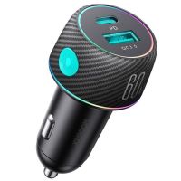 ชาร์จรด Joyroom 60W 2-In-1 Car Charger PD 30W QC3.0 30W PPS 25W super Fast USB C Car Charger Adapter