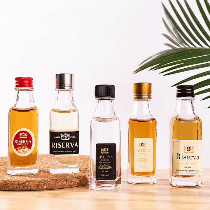 HighEnd HighWhite Material Glass Small Liquor Bottle Transparent