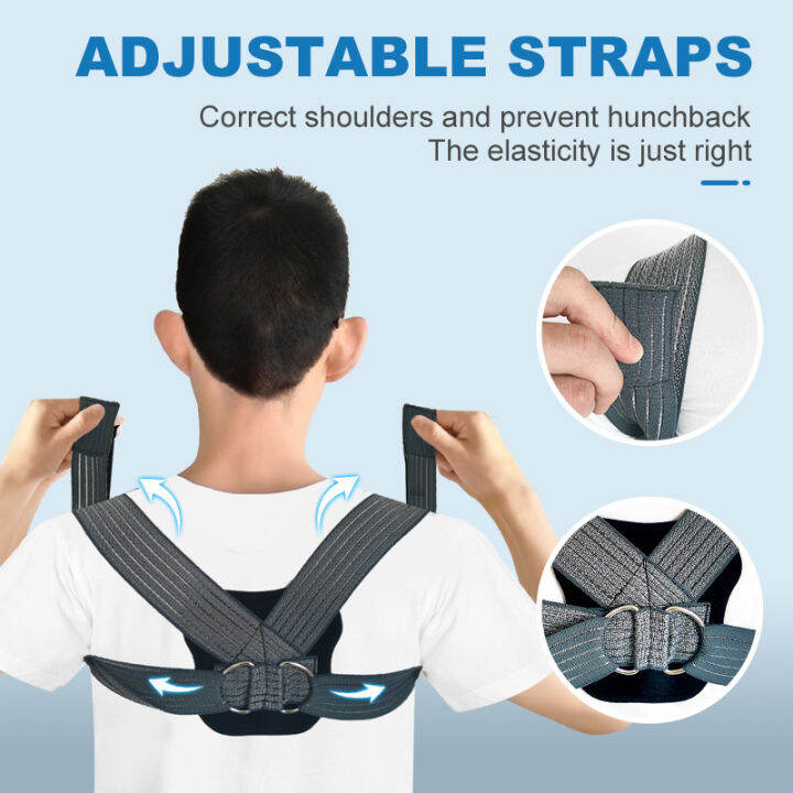 Adjustable Posture Corrector Back Support Strap Brace Shoulder Spine