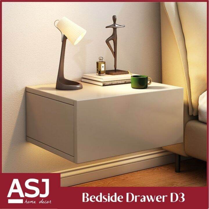 Reject / Display Set Floating Style Wall Mounted Bedroom Bedside Drawer D3 Fully assembly