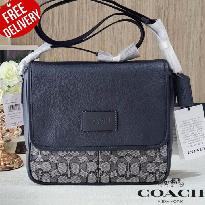 Coach Outlet Sprint Map Bag 25 in Signature Jacquard - Blue