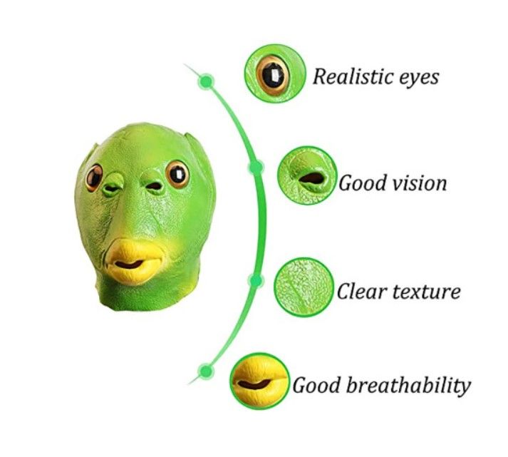 หน้ากากปลาบู่ปีศาจ-เขียว-ส้ม-ชมพู