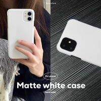 Matte white case  เคสแข็ง เคสเปิดหัวท้าย i6-14promax  เนื้อแมท สีขาว minimal  เคสสีขาวล้วน เคสเปล่า เคสแข็งสีขาว