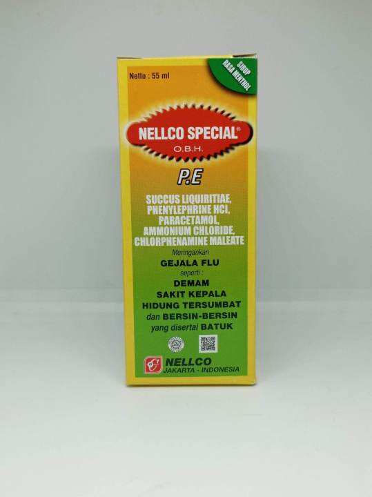 Obh Nellco Special Pe Menthol Ml Obat Batuk Pilek Sirup Batuk