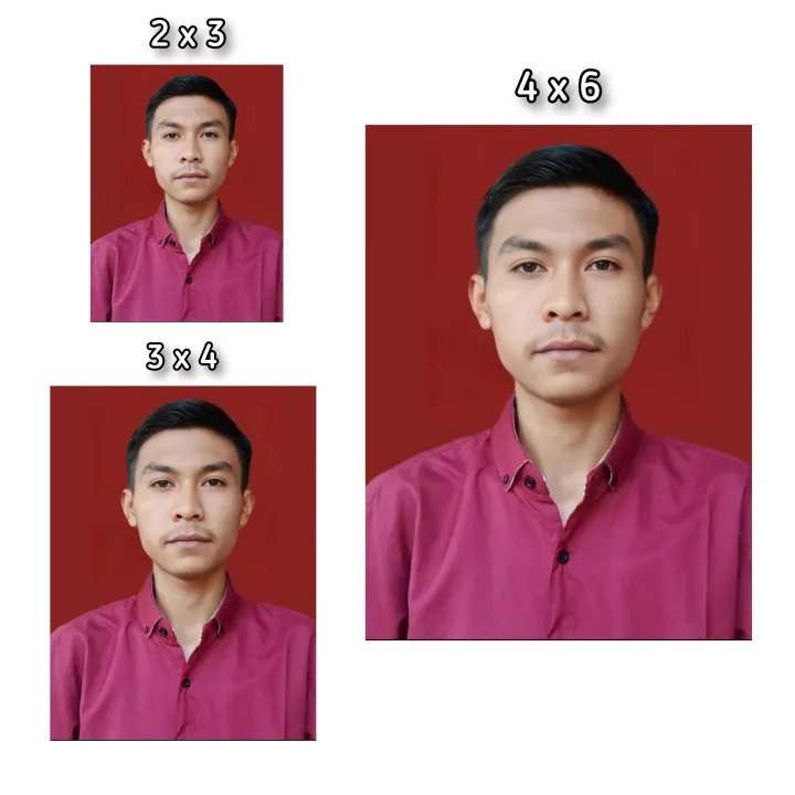 Cetak Foto Ukuran 2X3/3X4/4X6 Ganti Background Merah/Biru | Lazada Indonesia