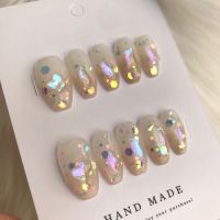 เล็บเจลออโรร่ากลิตเตอร์ bubble nails ?