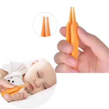 Baby Safe Nose Clip Led Light Tweezers Pincet Forceps Ear Nose Navel Pinza  Infant Toddle Care Booger Remover