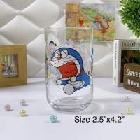 ?[พร้อมส่ง-009] ?No Box? Doraemon โดเรม่อน.  สินค้าลิขสิทธิ์แท้ 100% จากญี่ปุ่น.  แก้วน้ำ ขนาด :  2.5 x 4.2 นิ้ว ?รบกวนเช็คขนาดก่อนตัดสินใจนะคะ?