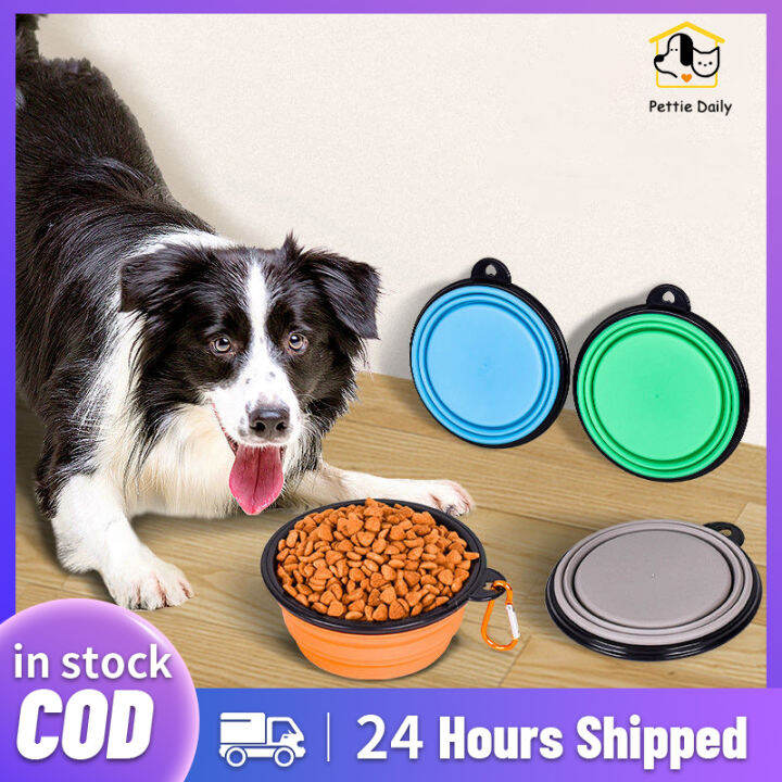 Portable water clearance dish for dogs