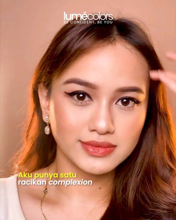 Foundation Lumecolors 10 ML Kemasan Sachet Alas Bedak Tahan Lama, Full