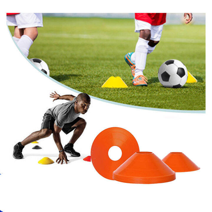 10PCS Disc Cones Orange Round Soccer Disc Cones Training Sign Cones for
