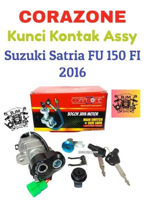 1 Set Corazone Kunci Kontak Assy Suzuki Satria Fu 150 Fi 2016 Kunci