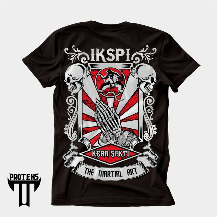 Kaos Ikspi Kerasakti Red White Cotton Combed S Free Stiker Lazada