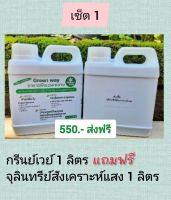 กรีนเวย์สูตรบำรุงต้น สำหรับพืชสมุนไพร สายเขียว แถมฟรีจุลินทรีย์สังเคราะห์แสง1ลิตร