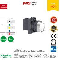 Schneider XA2 Complete Push Button สวิตซ์ปุ่มกดหัวเรียบ-กดเด้งกลับ สวิตซ์ปุ่มกด ø 22 มม. แบบพลาสติก