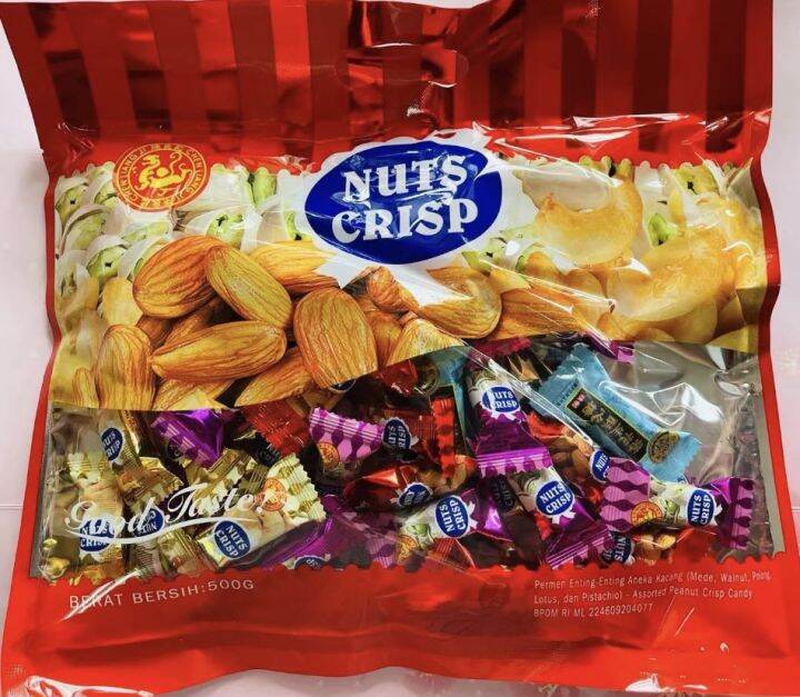 Adora Crispy Candy Bulk 500g Mixed Nuts Peanut Sesame Flavor Crisp