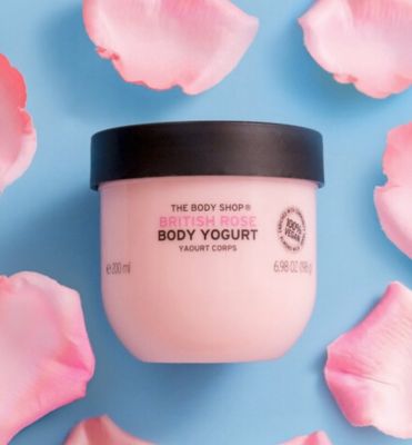 ของแท้ The Body Shop British Rose Body Yogurt 🌹💗🥀 200ml เพิ่มความชุ่มชื้นให้ผิวกาย พร้อมส่ง กลิ่นหอมมาก 🍀 BritishRose Shower Gel 250ml.💓