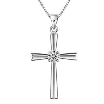 Pure silver clearance cross pendant