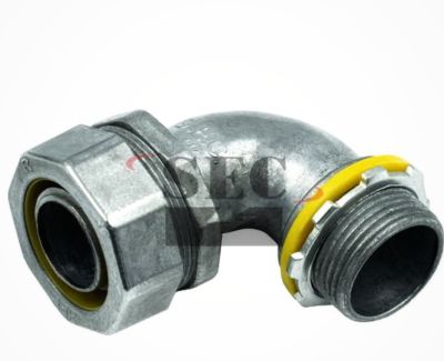 ฟิตติ้ง SEC-LFCN90 Electrical Fitting SEC คอนเนคเตอร์ จับท่ออ่อนกันน้ำโค้ง 90°Liquid Tight Flexible Connector 90°SEC