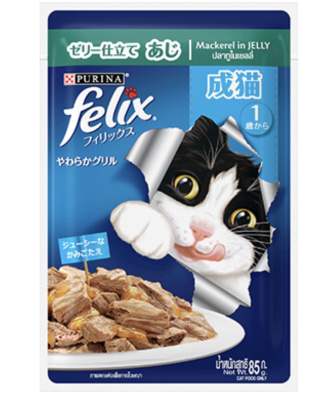 เฟลิกซ์® อาหารแมวโต ปลาทูในเยลลี่