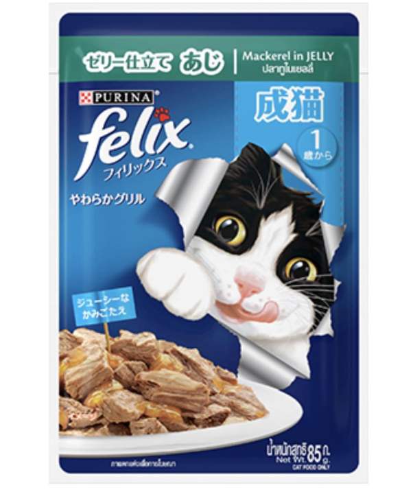 เฟลิกซ์-อาหารแมวโต-ปลาทูในเยลลี่