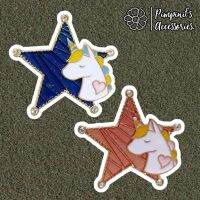 ʕ •ᴥ•ʔ ✿ พร้อมส่ง : เข็ทกลัดเซ็ทม้ายูนิคอร์นและดวงดาว | Unicorn &amp; Star Enamel Brooch Pin Set.