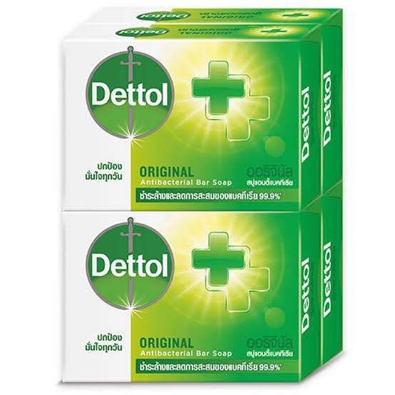 DETTOL เดทตอล สบู่ออริจินัล 60g. (แพ็ค 4 ก้อน)