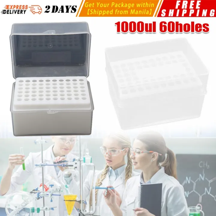 60Well Tip Box Lab Pipette Tip Box Autoclave Reusable Lab Equipment