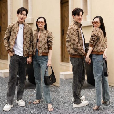 🏷️VSM COUPLE #3099-1 เสื้อคู่รัก เสื้อคลุมแขนยาว เสื้อเบสบอล เสื้อกันหนาวคู่ เสื้อไปต่างประเทศ ชุดถ่ายพรีเวดดิ้ง