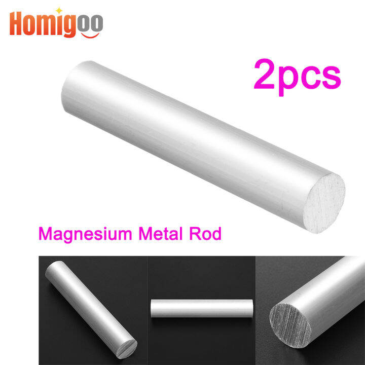 Homigoo 2pcs High Purity 99.99 Mg Magnesium Metal Rod Camping Ferro