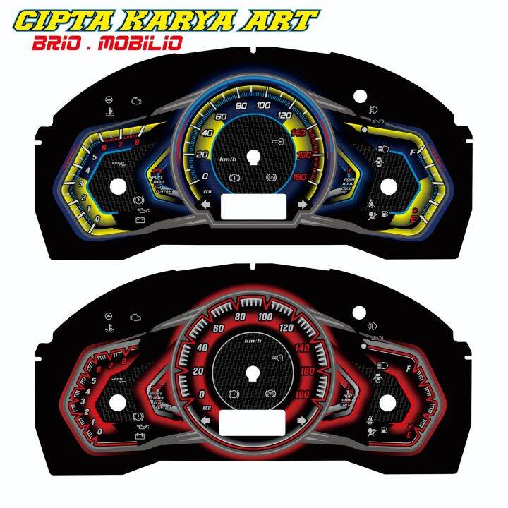 speedometer brio facelift,mobilio,20162023 variasi custom papan panel