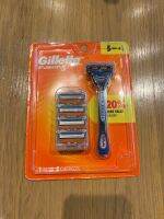 Gillette Fusion 5 Razor Handle with 5 Razor Blade Cartridges (New)