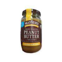 Mayvers Dark Roasted Peanut Butter Spread  375g. สมูท พีนัท สเปรด สำหรับทาขนมปัง เมย์เวอร์ส 375 กรัม