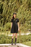 Hannah Mini Dress Short Sleeves In Black