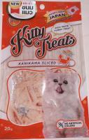 ขนมแมว ยี่ห้อ Kitty Treats คิตตี้ ทรีต รสคะนิกะมะ สไลด์ ขนาด20กรัม (1ซอง)