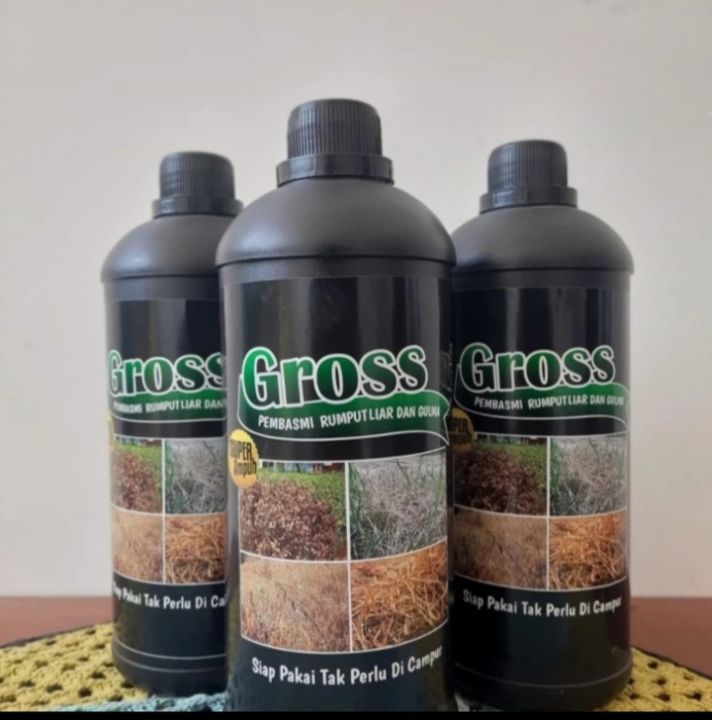 Herbisida Obat Pembasmi Rumput Liar Gulma Alang Alang Gross 1 Liter